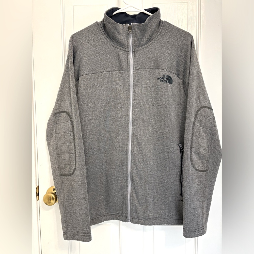 THE NORTH FACE TNF Men's Grid Waffle Fleece Full Zip Jacket Size L